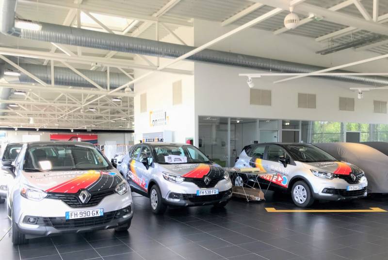 Covering imprimé sur véhicules auto-ecole de st-médard-en-jalles près de Bordeaux