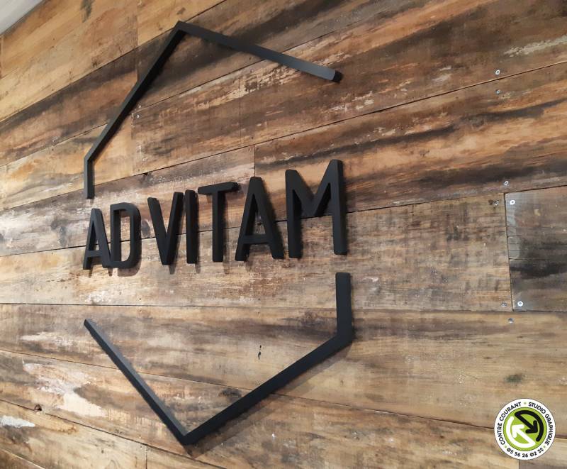 Pose d'enseigne de magasin de vêtement pour hommeà Audenge sur le Bassin d'Arcachon