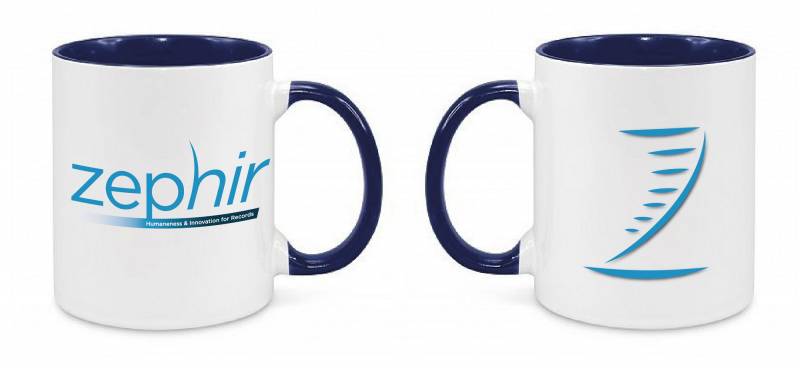 Flocage de mugs personnalisés pour Zephir Project près de Bordeaux