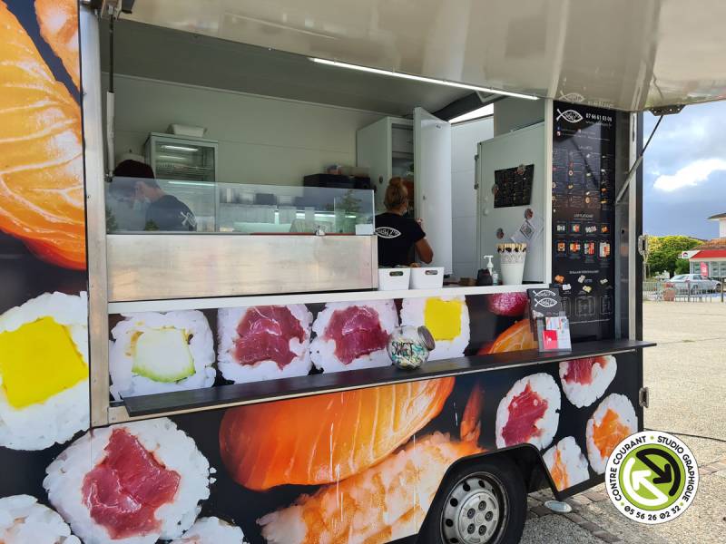 Décoration de foodtruck sur Bassin d'Arcachon près de Bordeaux
